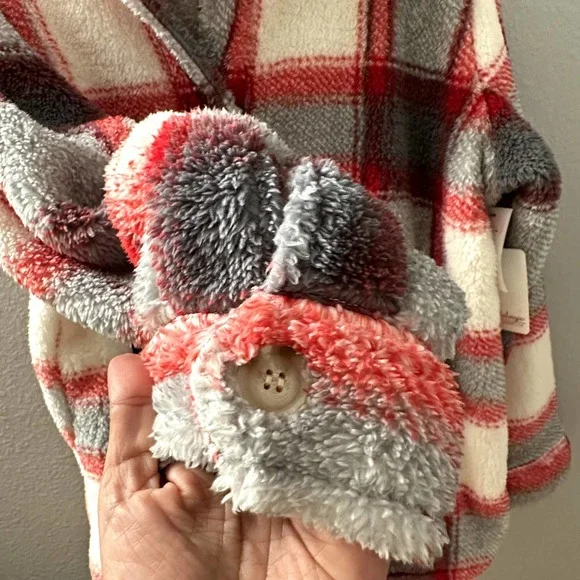 NWT PJ Salvage Women's plush cozy Shacket Size Small/ Medium - Picture 10 of 10